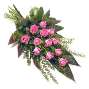 Rose Tied Funeral Sheaf